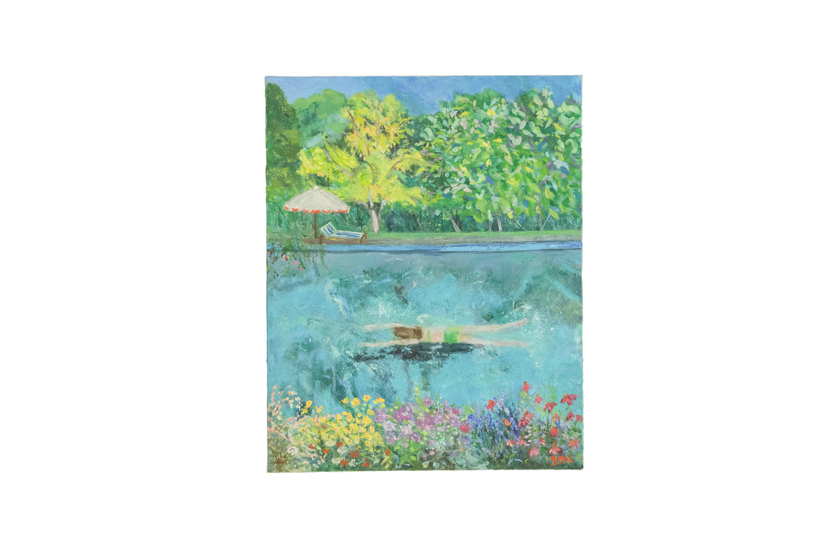 Grace B. Keogh Painting "The Swim"