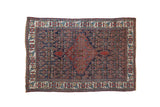4.5x7 Antique Bijar Rug