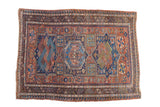 5.5x8 Antique Soumac Design Carpet
