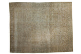Vintage Turkish Kayseri carpet, mid-20th century, allover faded vinery in ivory, gold, green.