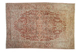 8x12.5 Vintage Distressed Heriz Carpet