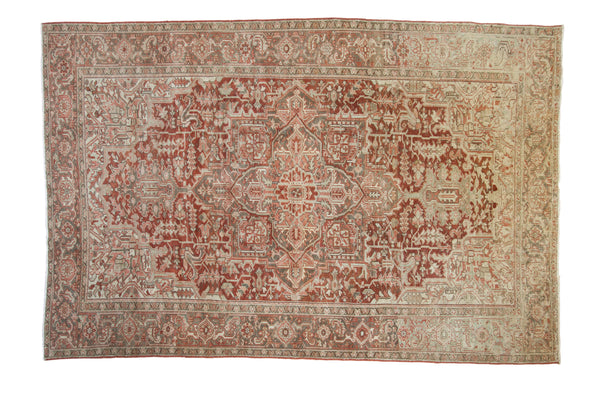 8x12.5 Vintage Distressed Heriz Carpet