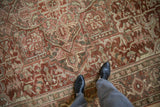 8x12.5 Vintage Distressed Heriz Carpet