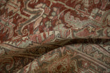 8x12.5 Vintage Distressed Heriz Carpet