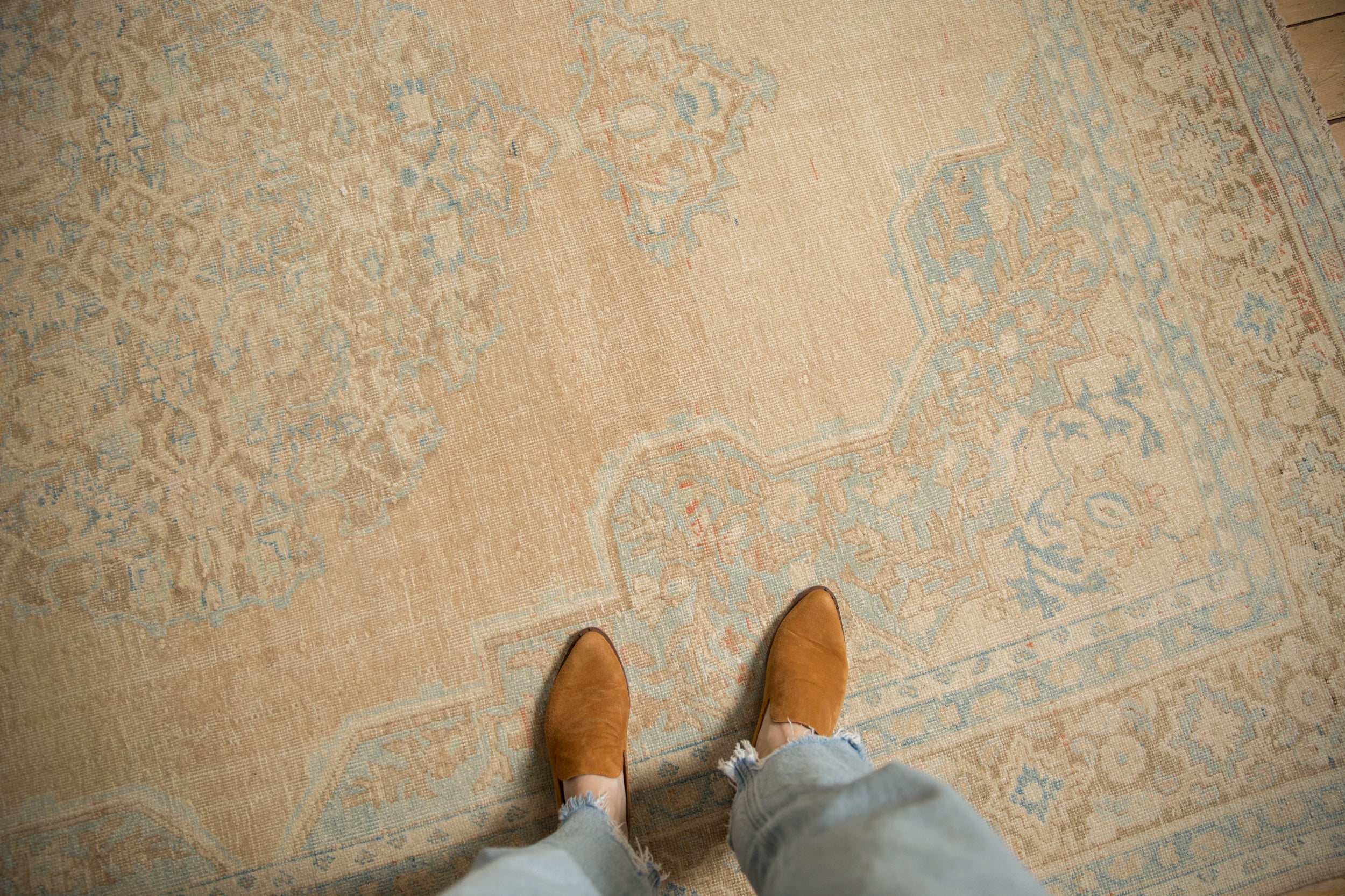 Vintage Distressed Birjand Carpet // ONH Item: ee004556, Image 1