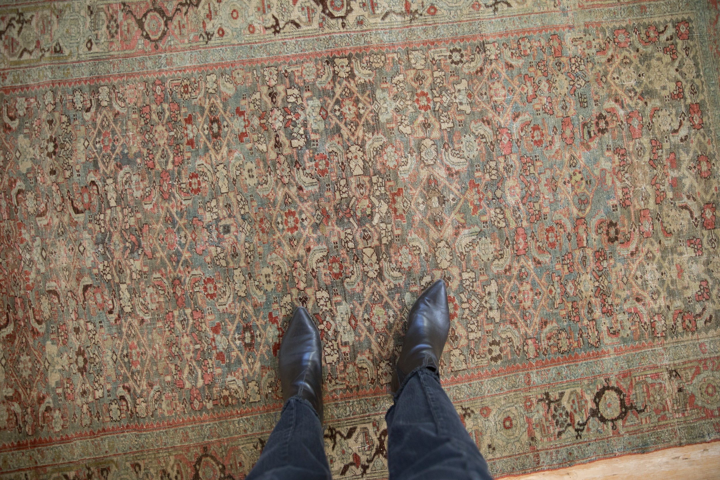 Vintage Distressed Bijar Rug // ONH Item: ee004774, Image 1