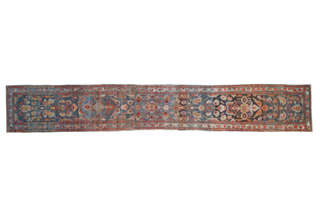 Vintage Distressed Mehreban Rug Runner // ONH Item: ee004776