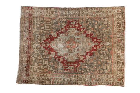 Vintage Distressed Bijar Square Rug // ONH Item: ee004780