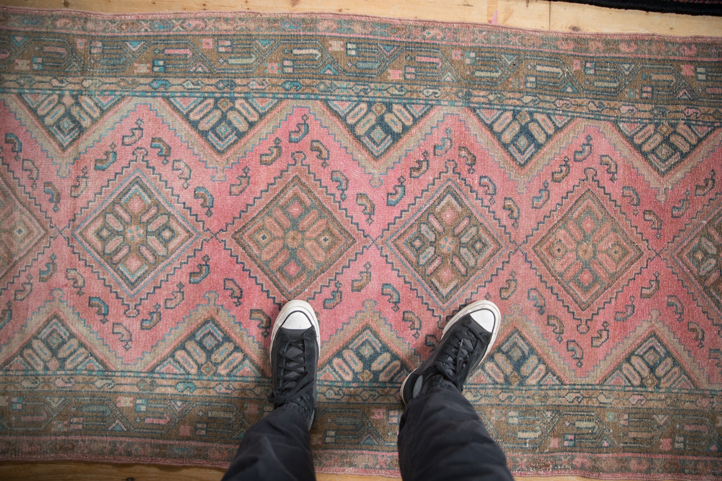 Vintage Distressed Malayer Rug Runner // ONH Item: ee004793, Image 1