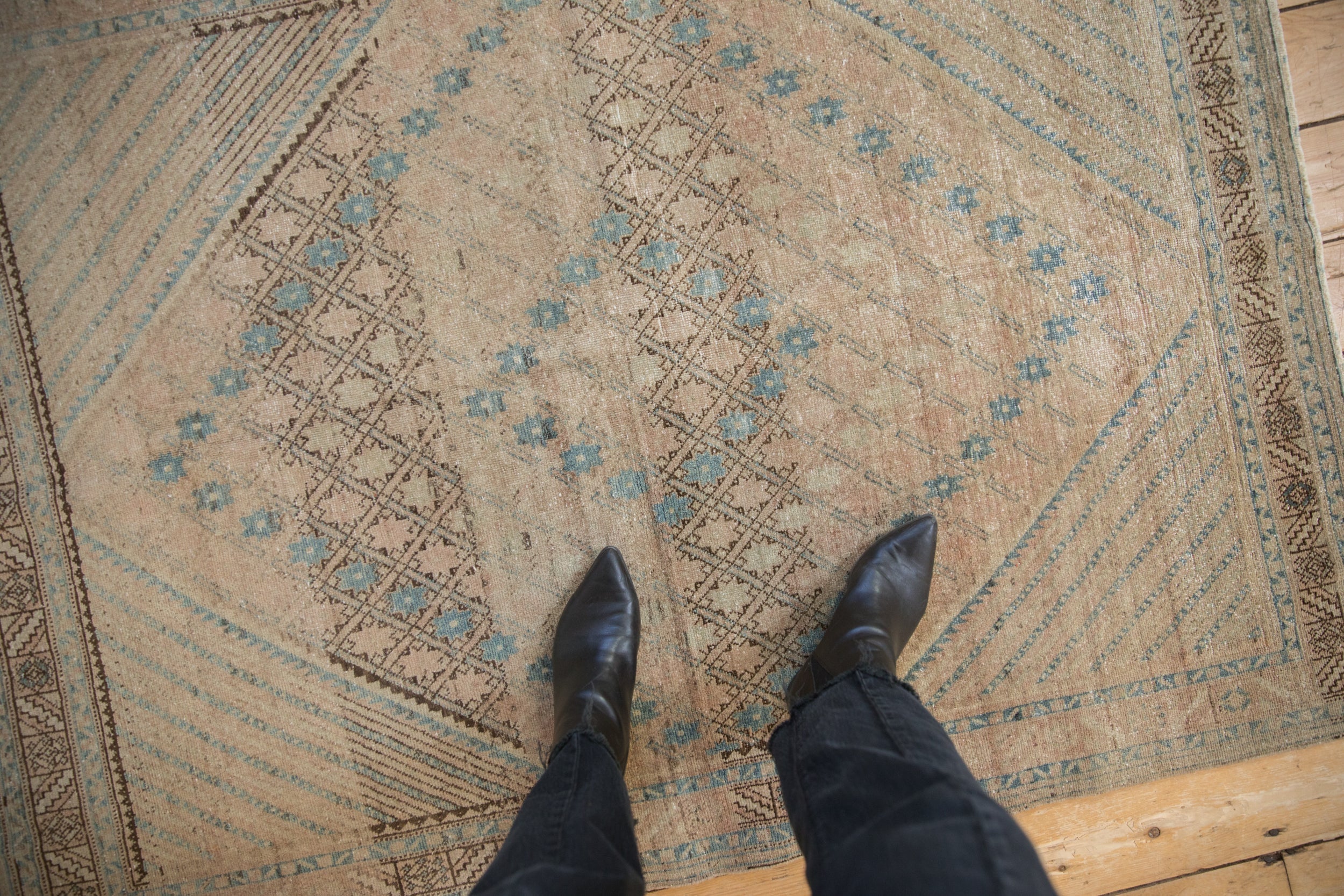 Vintage Distressed Afshar Rug // ONH Item: ee004797, Image 1