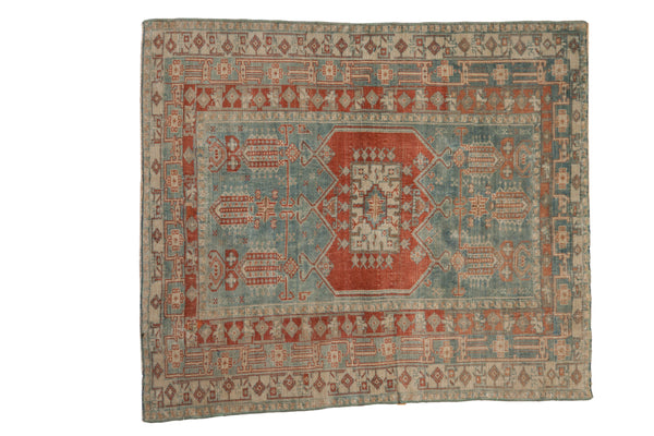 Vintage Distressed Oushak Square Rug // ONH Item: ee004799