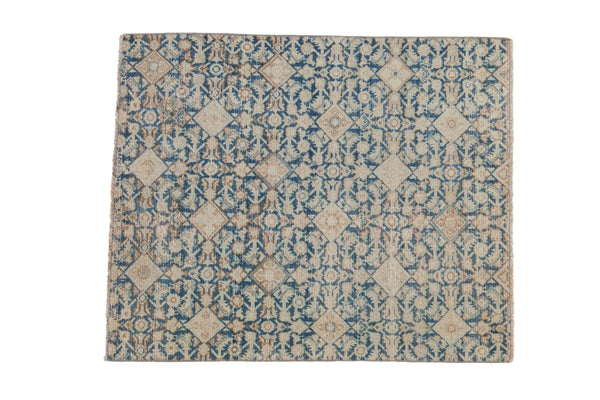 Vintage Distressed Fragment Hamadan Square Rug // ONH Item: ee004803