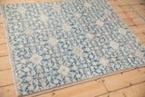 Distressed Herati floral pattern, machine bound edge, and visible foundation on vintage Hamadan rug.