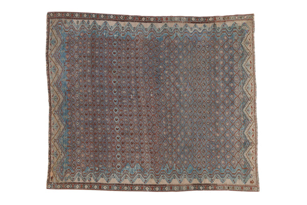 Antique Fine Distressed Malayer Square Rug // ONH Item: ee004804