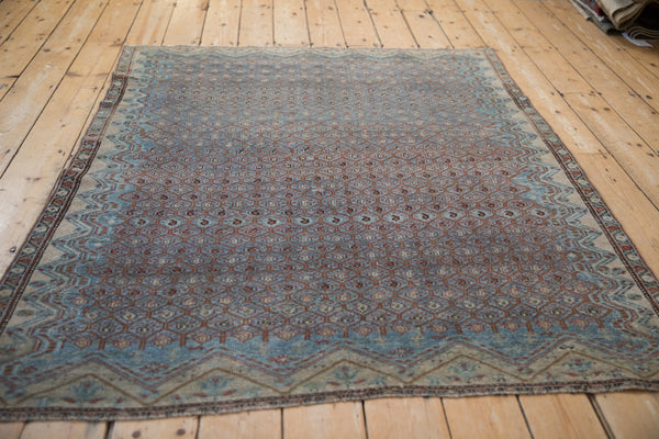 Antique Fine Distressed Malayer Square Rug // ONH Item: ee004804, Image 7