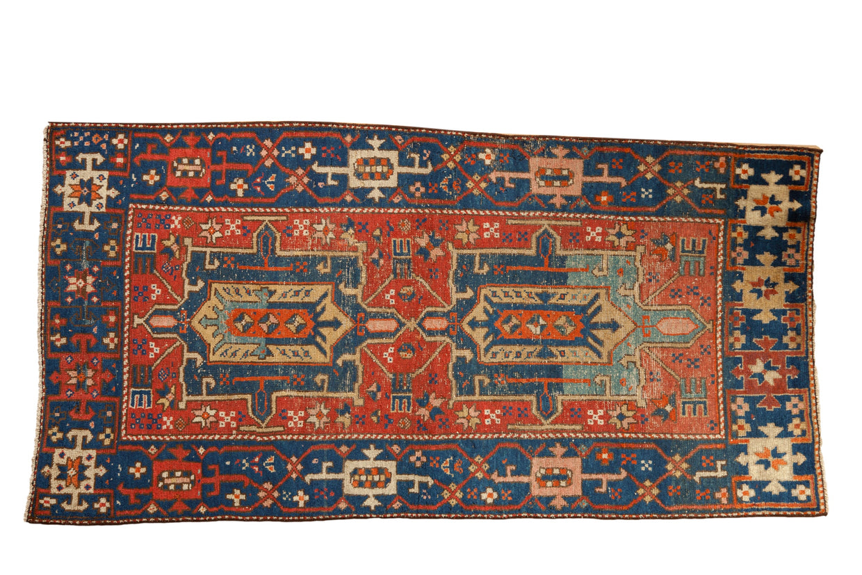 3.5x6.5 Antique Heriz Rug