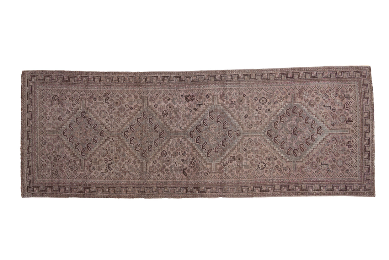 3.5x9 Vintage Distressed Qashqai Rug Runner