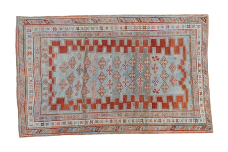 4x6 Antique Distressed Caucasian Rug