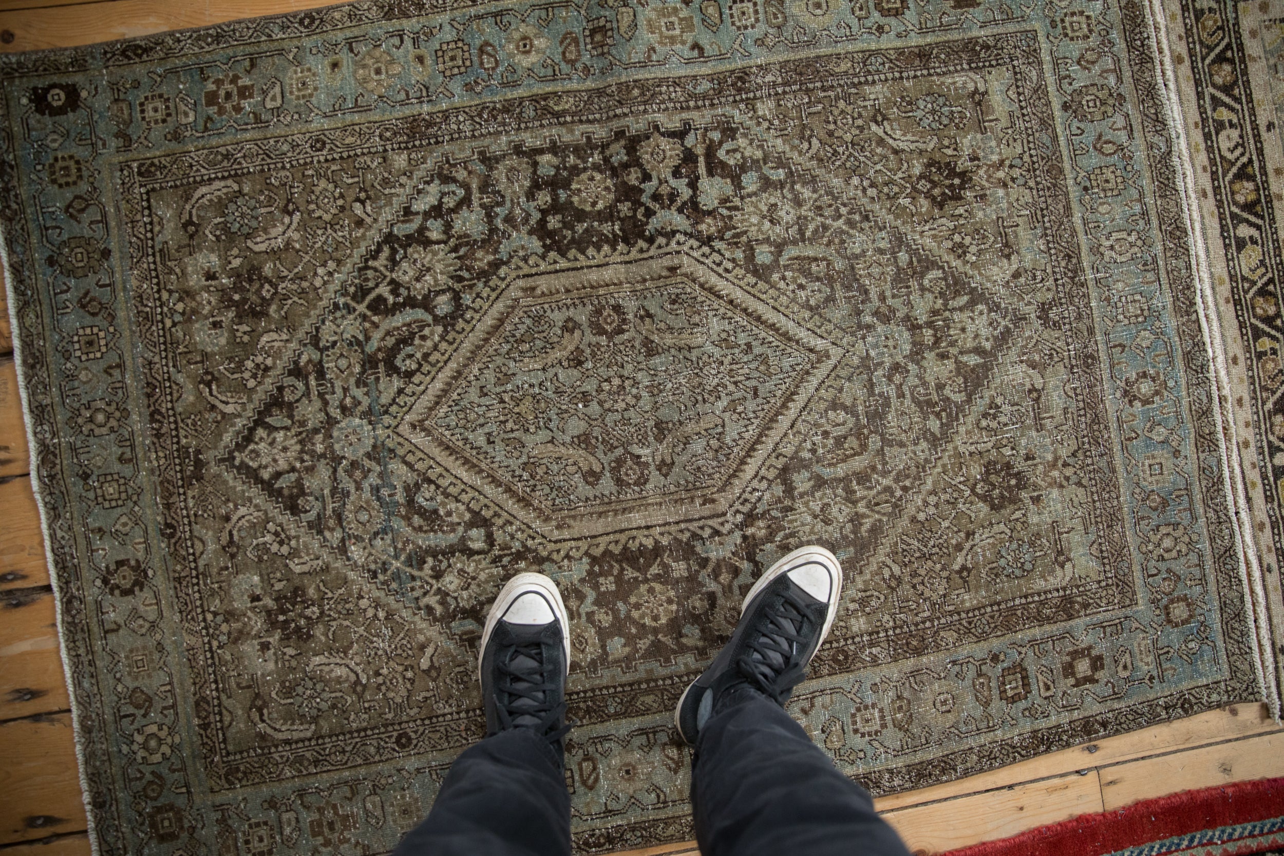 Vintage Overdyed Distressed Northwest Persian Rug // ONH Item: ee004821, Image 1
