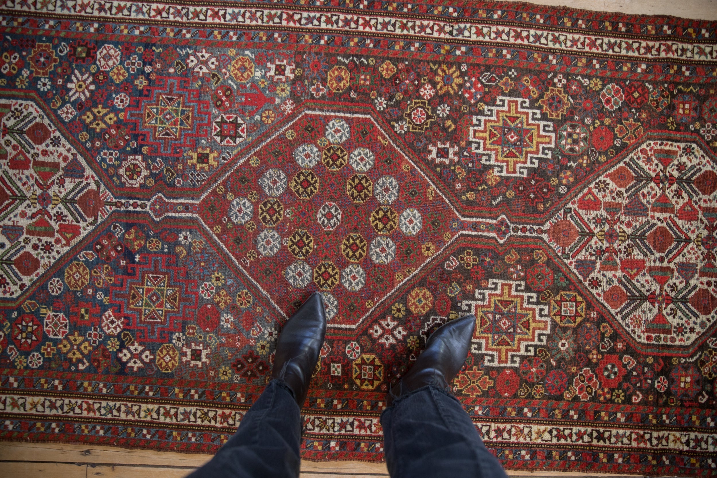 Antique Qashqai Rug Runner // ONH Item: ee004831, Image 1