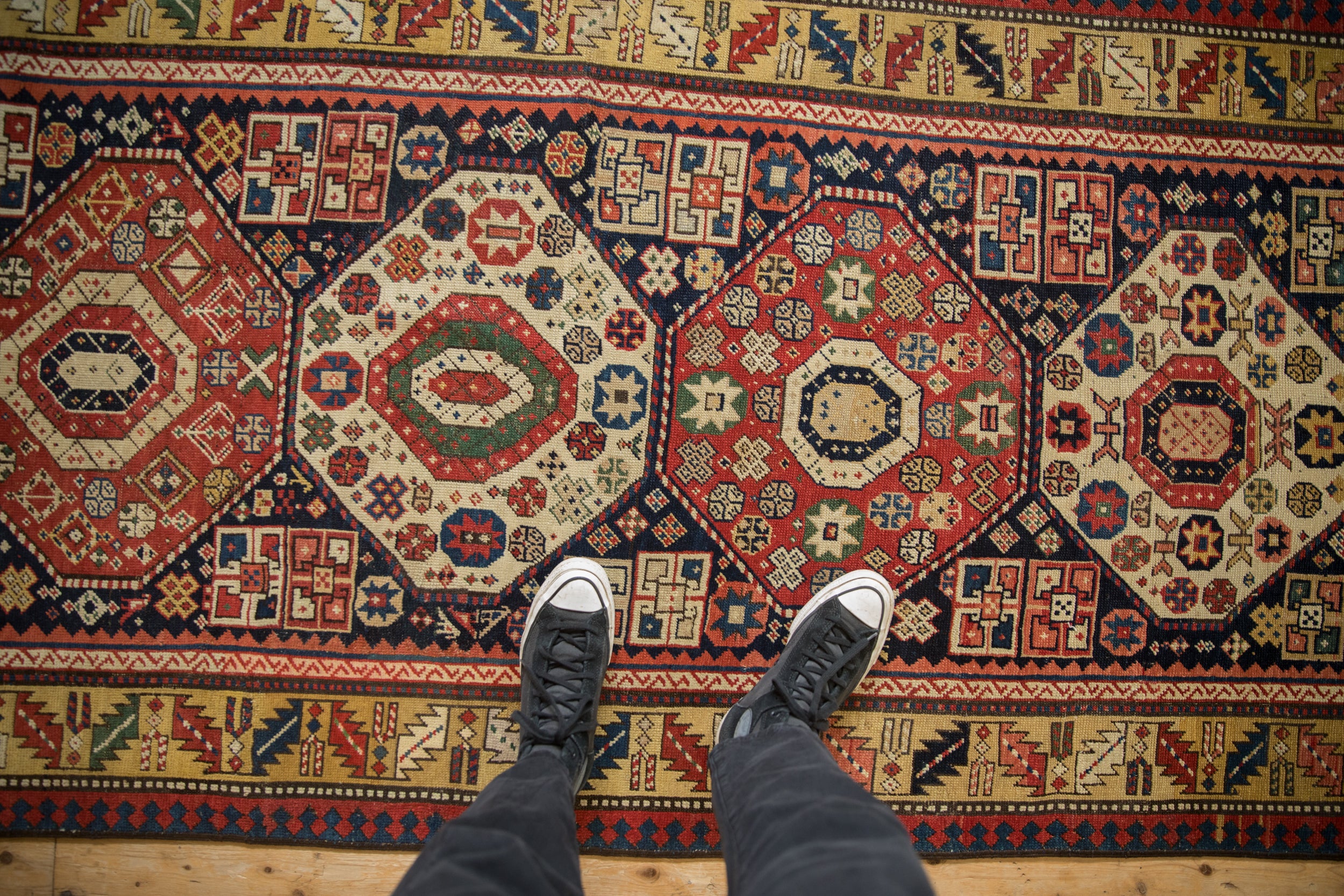 Antique Kazak Rug Runner // ONH Item: ee004832, Image 1