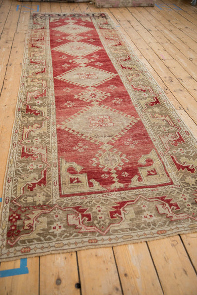 Vintage Distressed Oushak Rug Runner // ONH Item: ee004840, Image 4