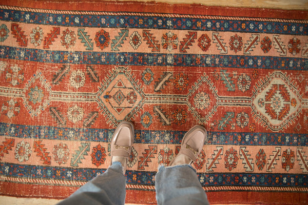 3x14.5 Antique Heriz Rug Runner