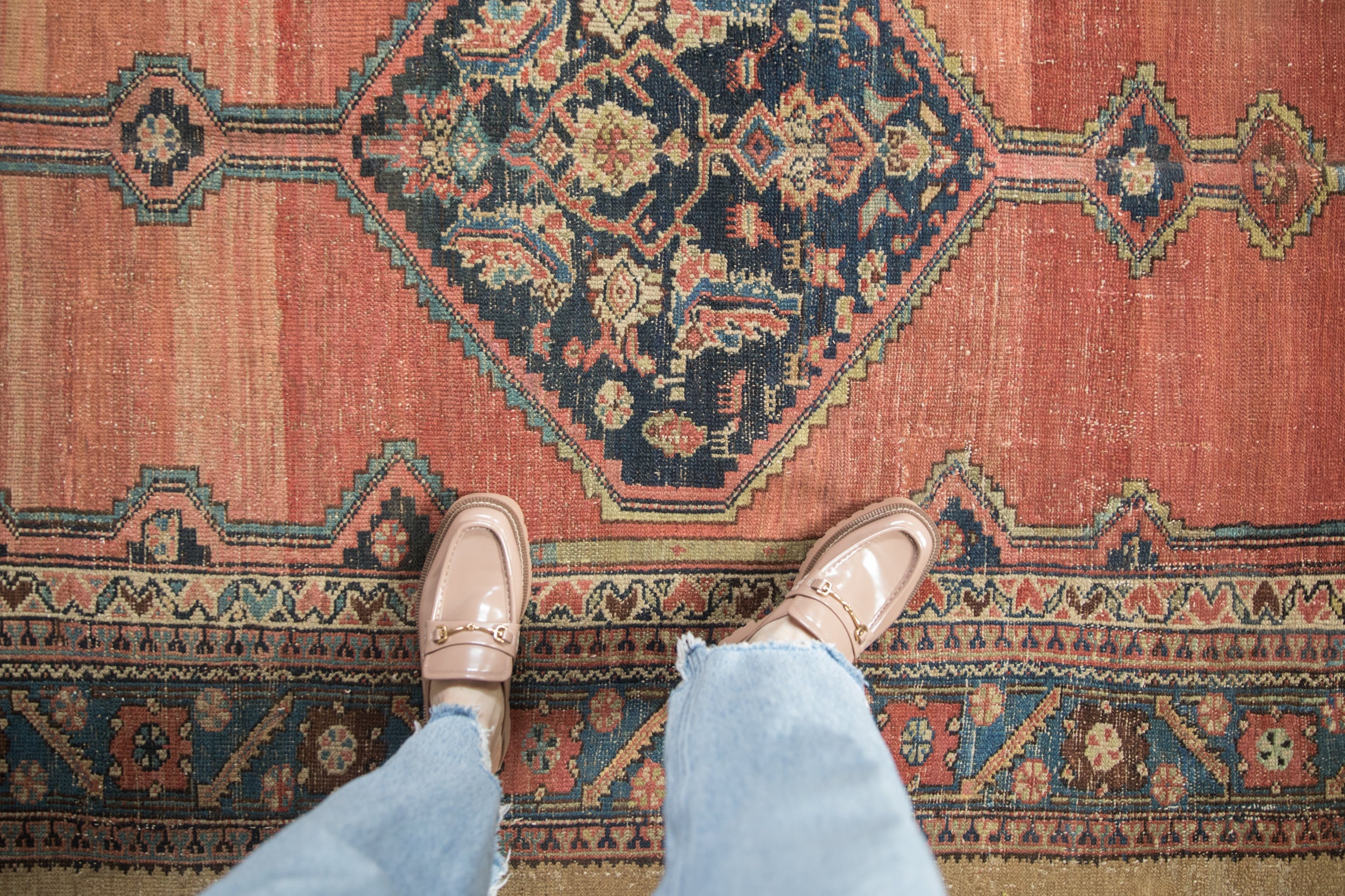 Antique Hamadan Rug Runner // ONH Item: ee004859, Image 1