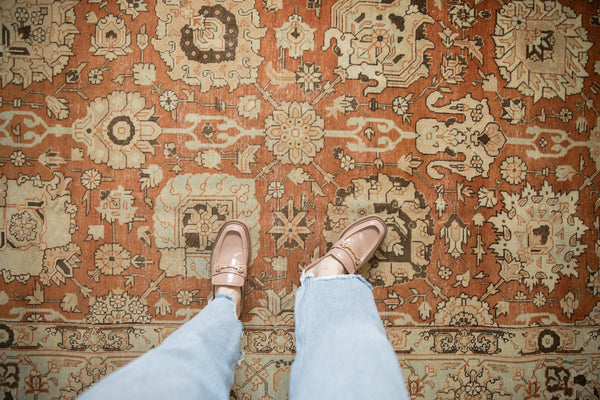 Vintage Distressed Tabriz Carpet // ONH Item: ee004861, Image 1