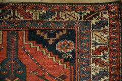 3.5x9 Vintage Kurdish Hamadan Rug Runner