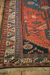 3.5x9 Vintage Kurdish Hamadan Rug Runner