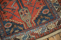 3.5x9 Vintage Kurdish Hamadan Rug Runner