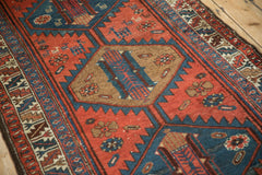 3.5x9 Vintage Kurdish Hamadan Rug Runner