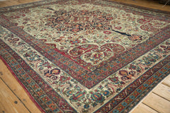 9x10 Antique Fine Kerman Square Carpet