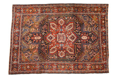 7.5x10.5 Vintage Heriz Carpet