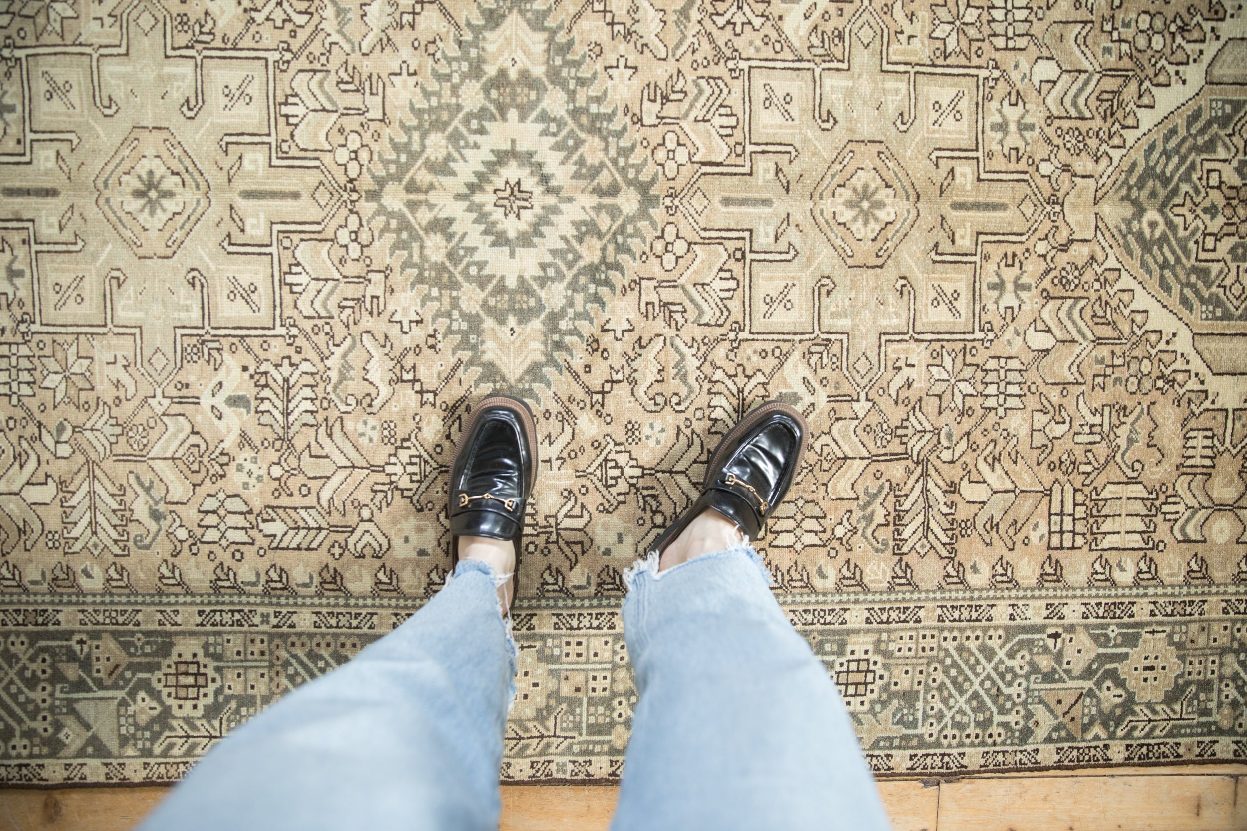 Vintage Distressed Karaja Rug Runner // ONH Item: ee004884, Image 1