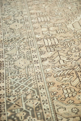 Detailed shot of the Karaja runner's geometric border design and time-softened neutral pile.