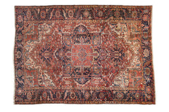 8x11.5 Vintage Heriz Carpet