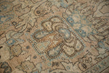 Detail of the distressed texture showing mostly even wear to knot heads and exposed foundation.