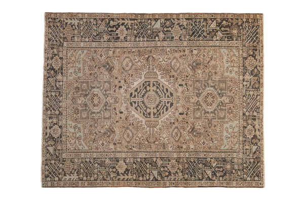 Vintage Distressed Karaja Square Rug // ONH Item: ee004900