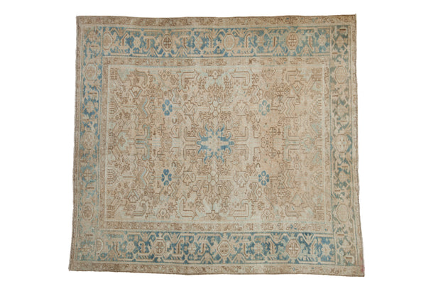 Vintage Distressed Heriz Square Carpet // ONH Item: ee004905