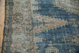 Close-up on the mostly even wear, showing knot heads and foundation on a Veece carpet.