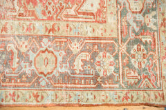 8x10.5 Vintage Distressed Heriz Carpet