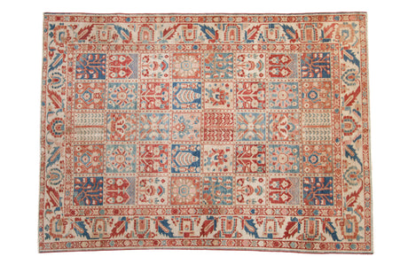 7x9.5 Vintage Distressed Baktiari Carpet