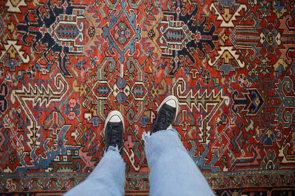 8x10.5 Vintage Heriz Carpet