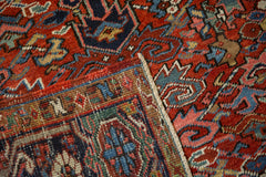 8x10.5 Vintage Heriz Carpet