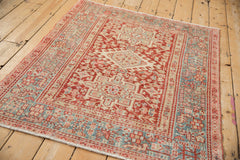 3.5x4.5 Vintage Distressed Karaja Square Rug