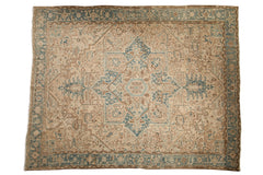 9.5x12.5 Vintage Distressed Heriz Carpet