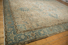 9.5x12.5 Vintage Distressed Heriz Carpet