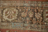 Even wear to knot heads on an antique Farahan Sarouk carpet, highlighting its distressed texture and color abrash.